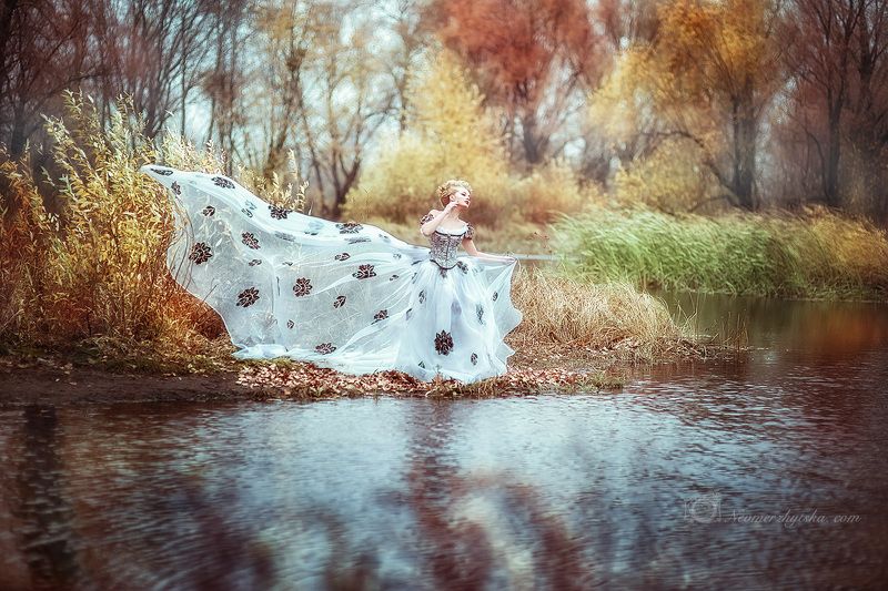 осень, портрет, девушка Autumn melancholyphoto preview