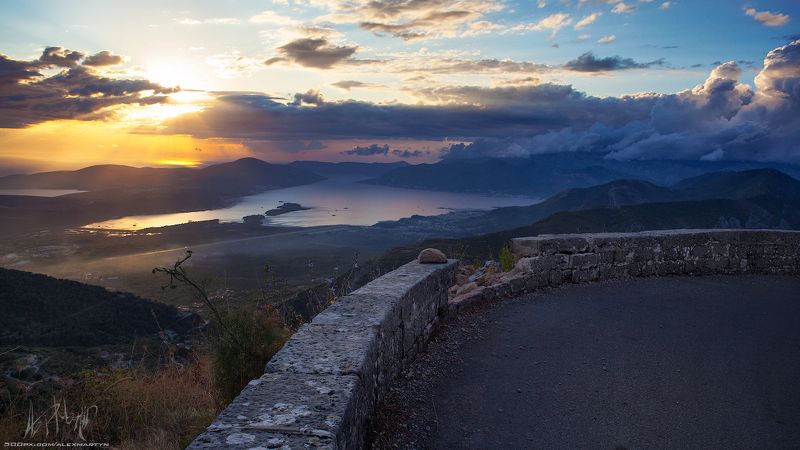 черногория, залив, закат, вечер, море, адриатика, монтенегро, пейзаж, представление, простор, свет, небо Тот самый день!photo preview