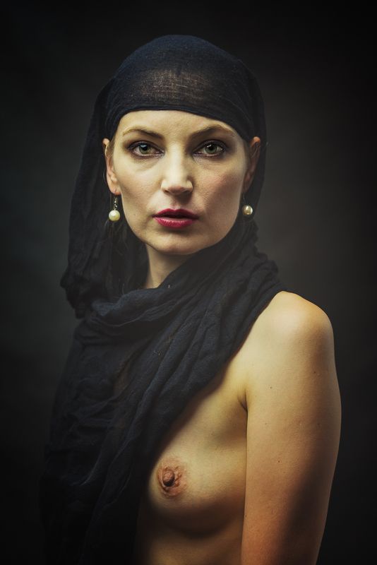 nude, girl, woman, akt, ню, арт, портрет Девушка с жемчугом / Girl with Pearlsphoto preview