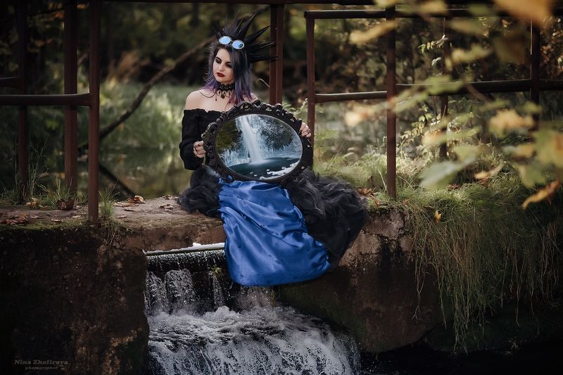 #готика #девушка #природа #портрет Отраженное времяphoto preview