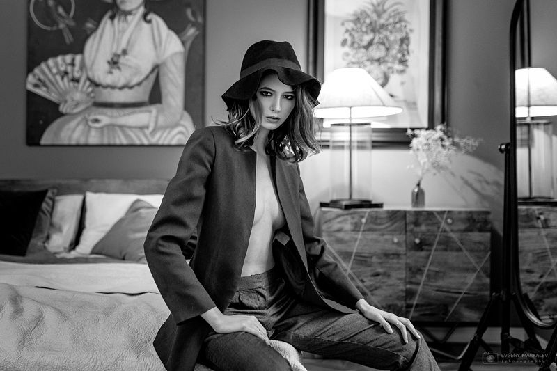 портрет, девушка, студия, естественный свет, portrait, girl, indoors, natural light ***photo preview