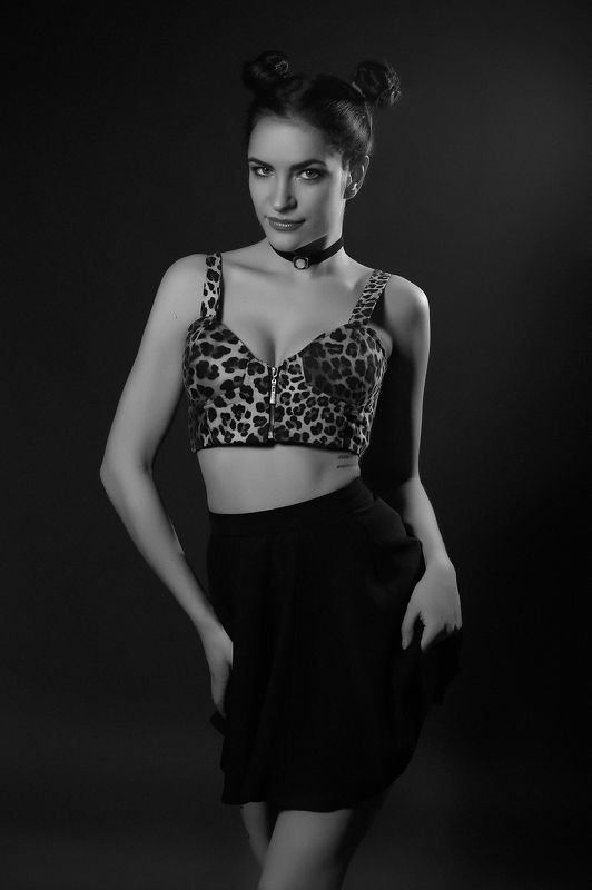 девушка студия мода портрет Александраphoto preview