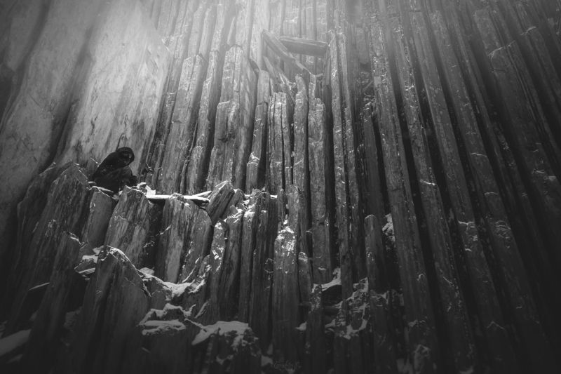 горная, туман, гора, mountains, fog, symetric, graphic, black and white, tolkien, ice ages, onodrim, nature photographe, misathropic black metal This Killing Emptinessphoto preview