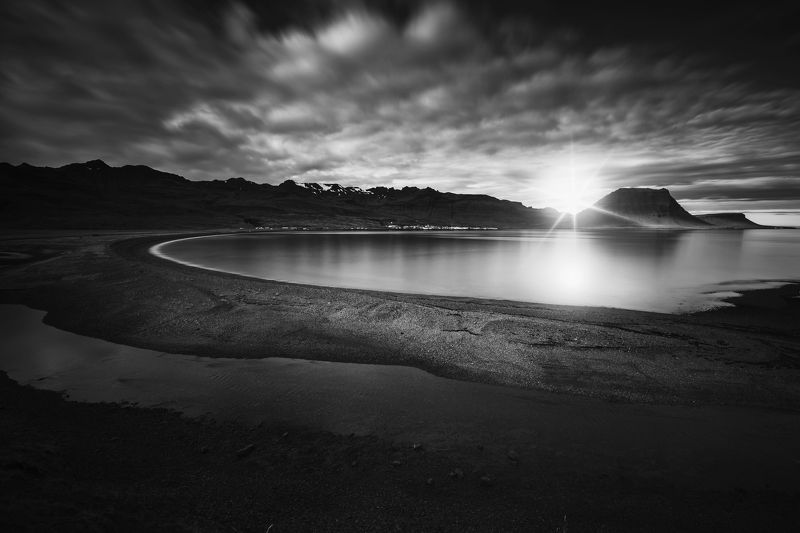 iceland, kirkjufell, landscape, nature, sun, пейзаж, black&white Different view to Kirkjufell.photo preview