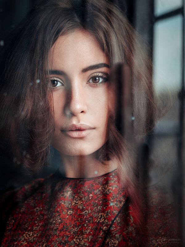 портрет, девушка, студия, естественный свет, portrait, girl, indoors, natural light Еваphoto preview