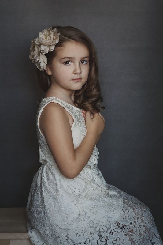 девочка, портрет, локоны, кружево, естественный свет Дуся-душенькаphoto preview