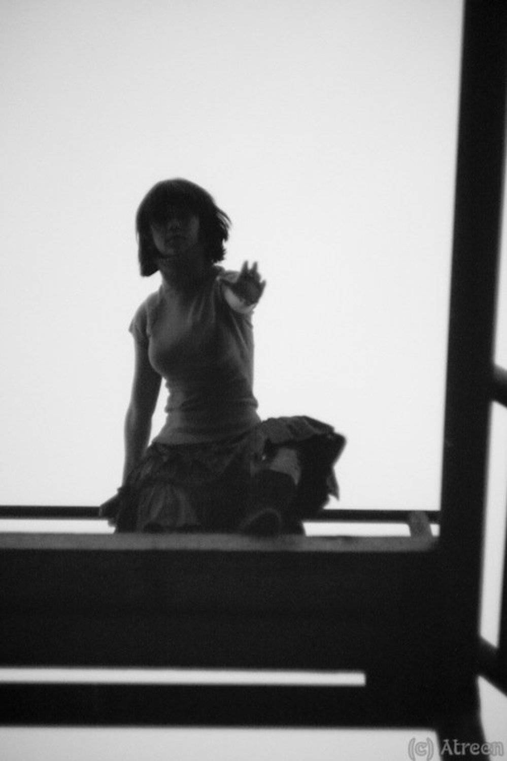 Девушка, Чб, Алексей Суслов