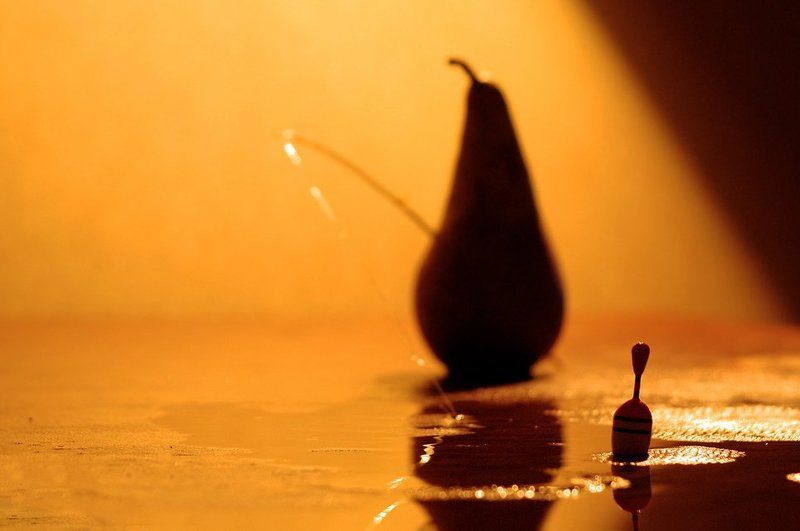 груша,вода,рыбалка,поплавок,натюрморт Рыбачокphoto preview