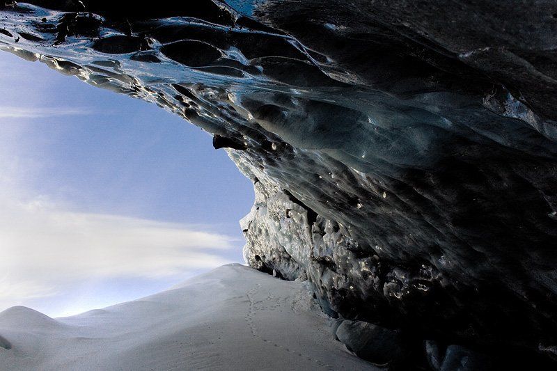 ледник, лед,  горы, алибек, домбай, грот, кавказ, зима На  краюphoto preview