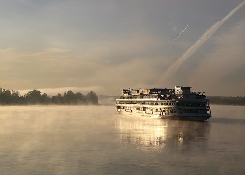 путешествие, путешествия, корабль, туман Как призрак в золотом тумане...photo preview