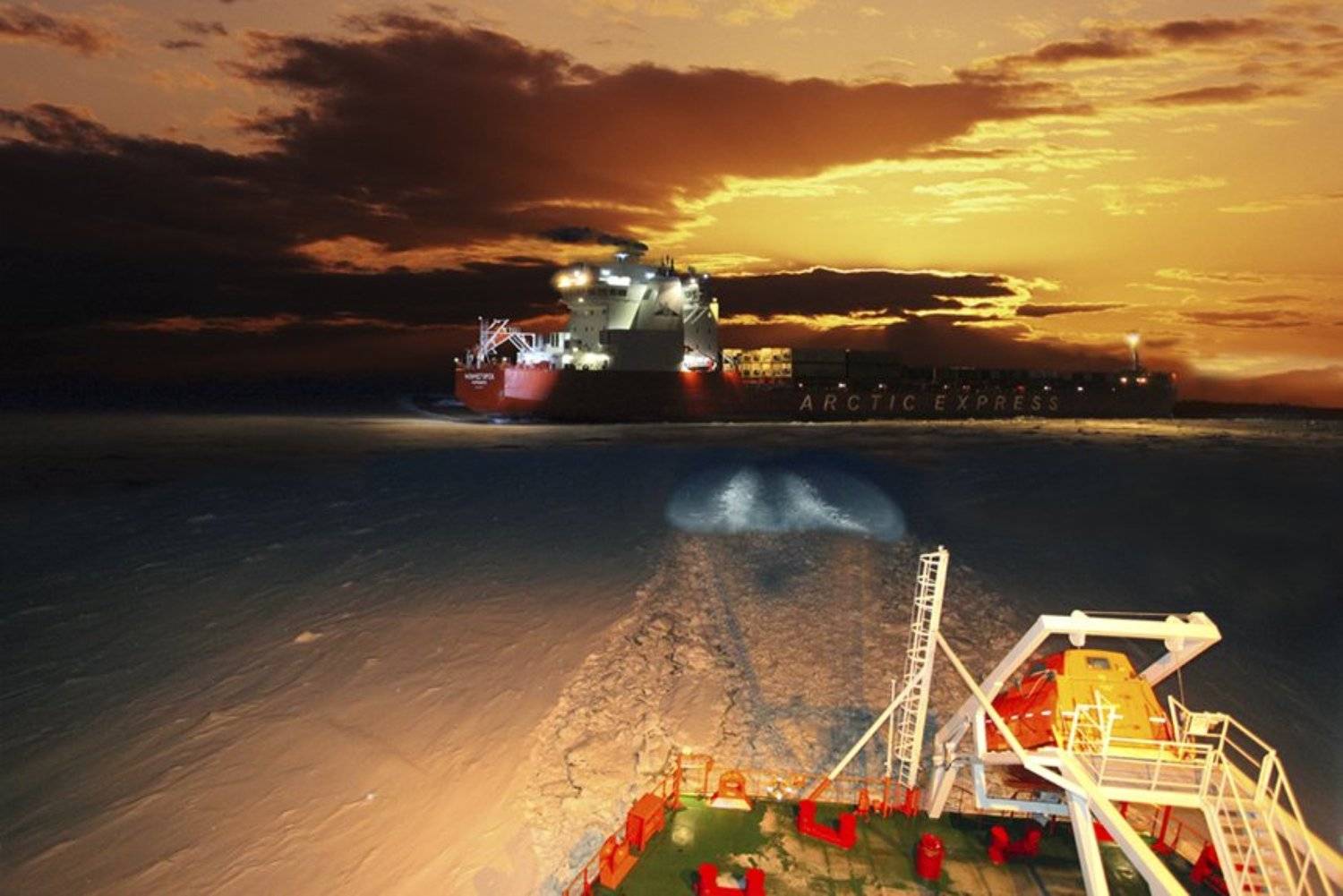 ВСТРЕЧА ВО ЛЬДАХ. Автор: Шварц Леонид - shvartsphoto мончегорск,льды,закат,надежда, Шварц Леонид - shvartsphoto