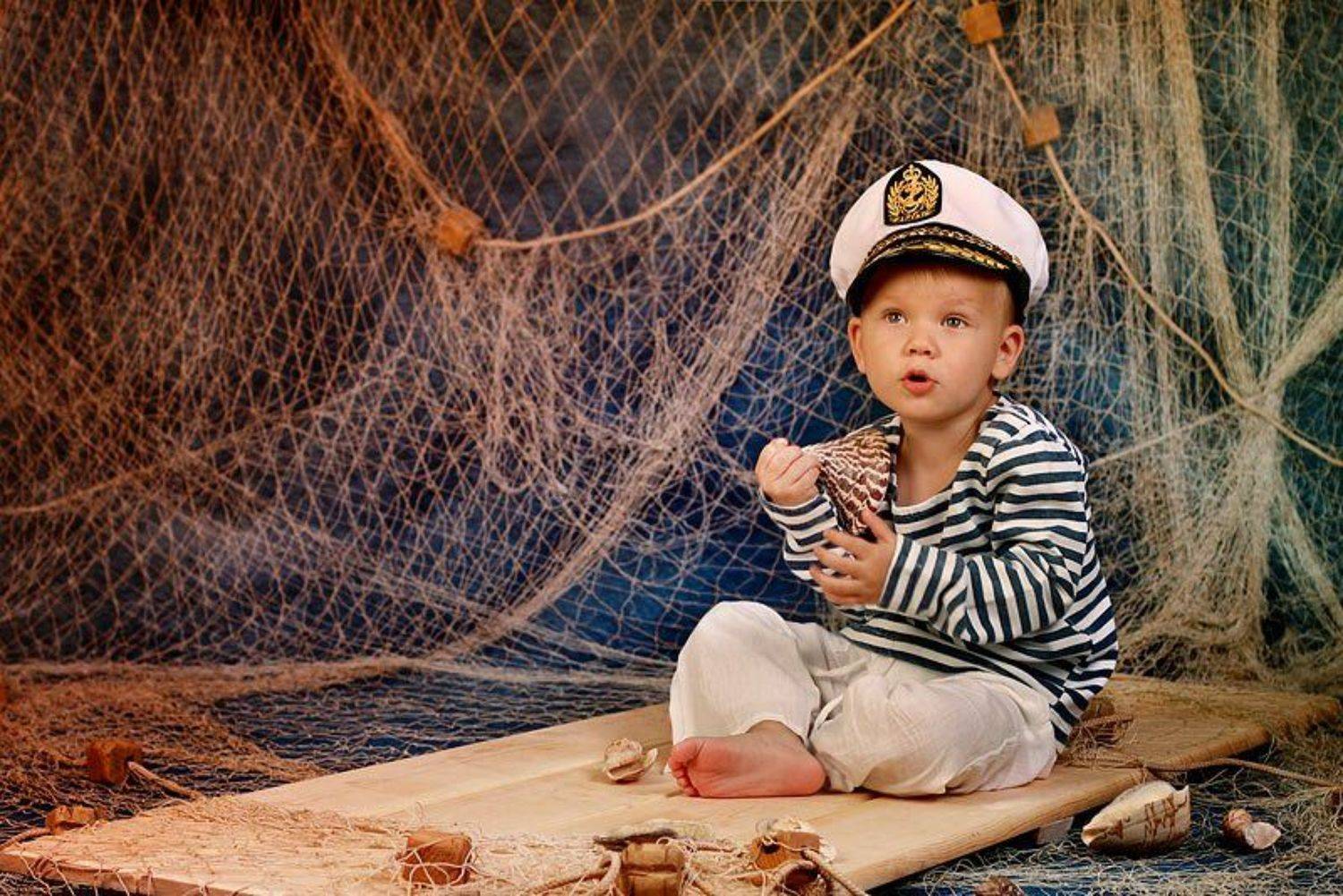 дети,ракушка,мальчик,сеть,море, Katerina Drozdova