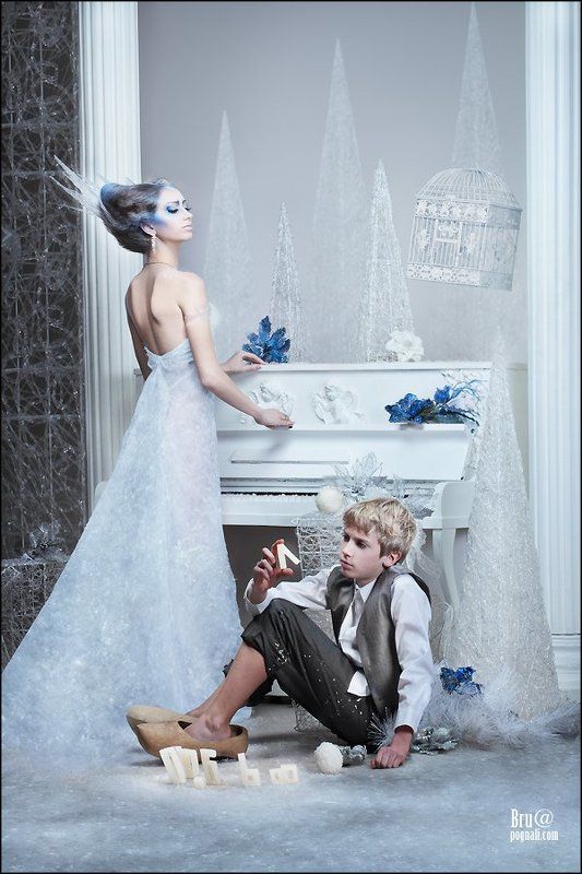 снежная королева, кай, любовь, снег, лед, вода, тает Снежная Королеваphoto preview