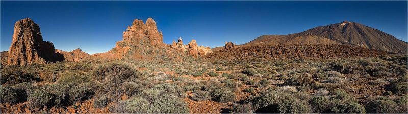 тенерифе,лас каньядас дель тейде,тейде,вулкан,гарсия рокес Скалы Гарсия Рокес и вулкан Тейдеphoto preview