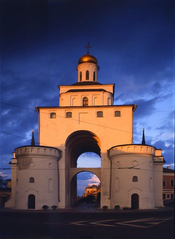 владимир, ворота,закат \