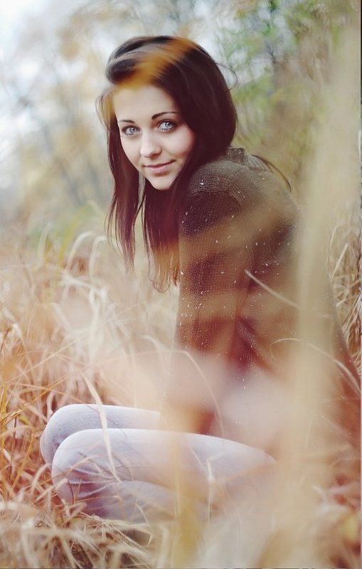 девушка, камыши, осень Nadinphoto preview