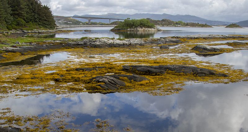 норвегия Пейзаж с мостом 2photo preview