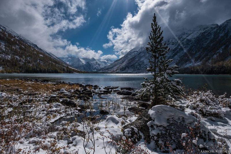алтай, сибирь, россия, горы, снег, мультинские озера, озеро, природа, пейзаж, altai, siberia, russia, mountains, snow, multa lakes, lake, nature, landscape Среднее Мультинское озеро 2photo preview