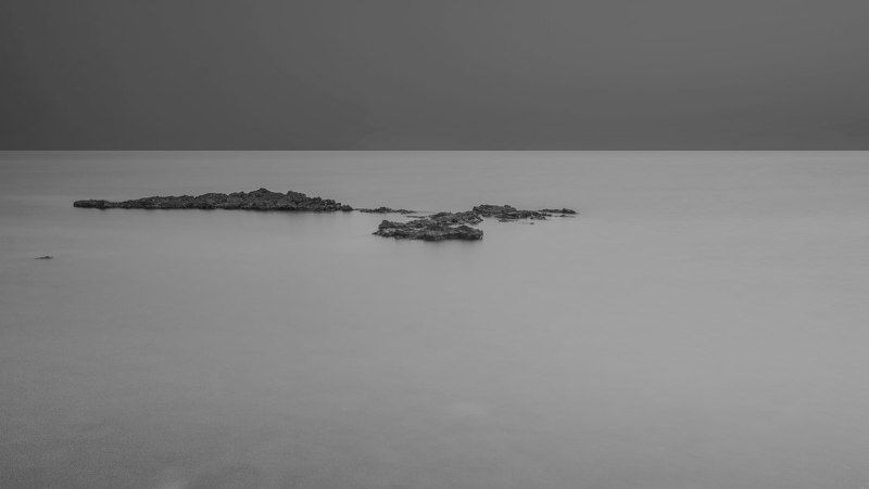 seascape, long_exposure, bw, minimalism, black and white White Waterphoto preview