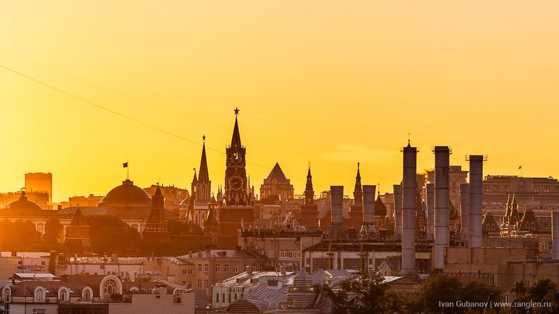 москва, закат, небо, кремль, крыши, городской, город, урбанизм, столица, прекрасный, вечер, лето, 2017 Закат в Москвеphoto preview