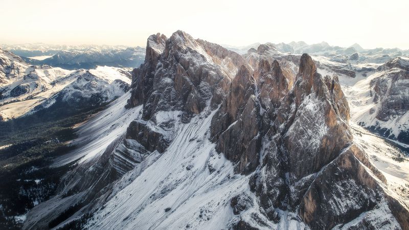 #seceda #italia #италия #горы #доломиты утренний полетphoto preview