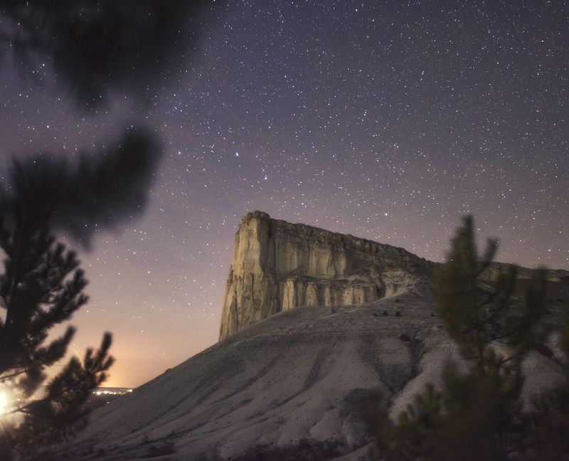 stars, sunset, mountain White Rockphoto preview