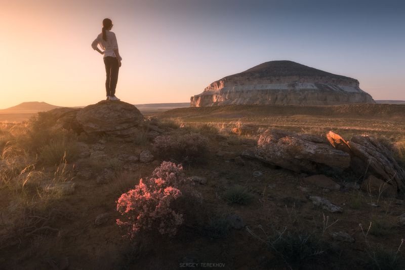 шеркала, устюрт, мангыстау, казахстан, Скучный закатphoto preview