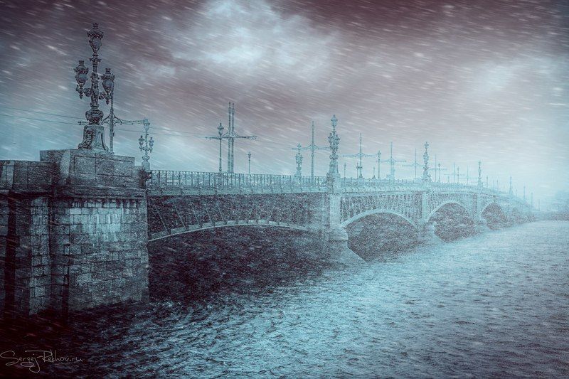 метель, питер, пасмурно, буря, санкт-петербург, рехов, сергейрехов Метель в Санкт-Петербургеphoto preview