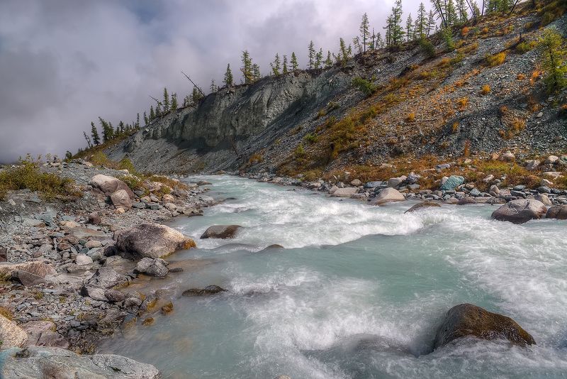 горная_река,горный_алтай,река_аккем Вниз по течениюphoto preview