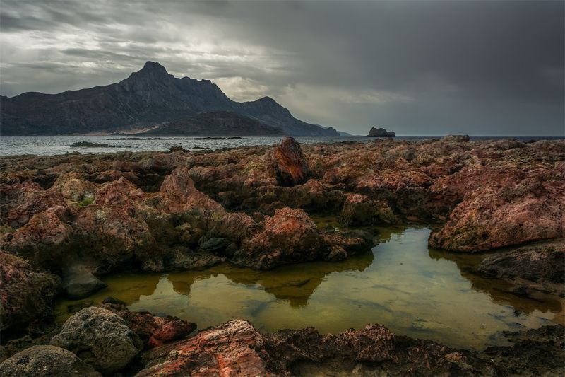 природа, пейзаж, горы, осень, небо, облака, море, ***photo preview