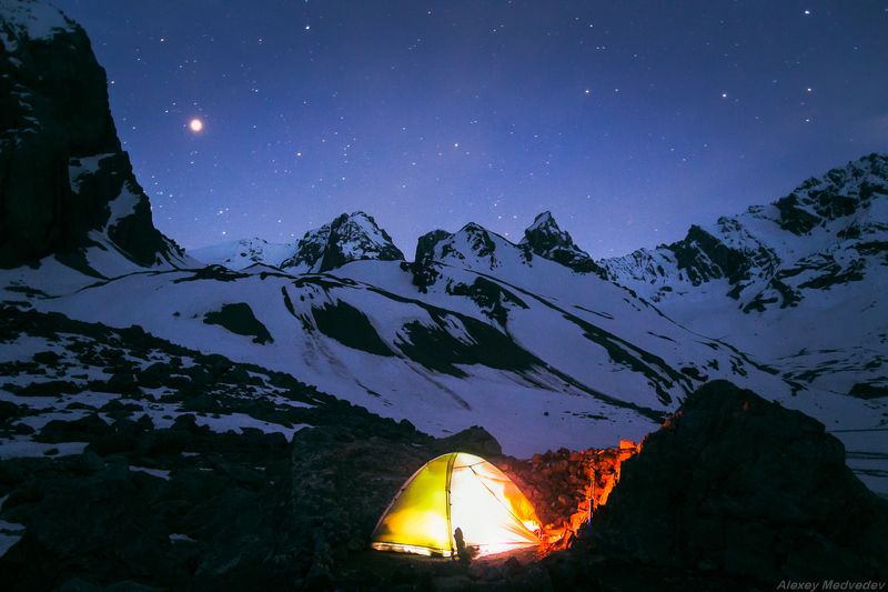 таджикистан, фаны, фанские, озеро, горы, ночь, звезды, азия, скалы, палатка, альпинизм, лагерь, Мутные озёраphoto preview