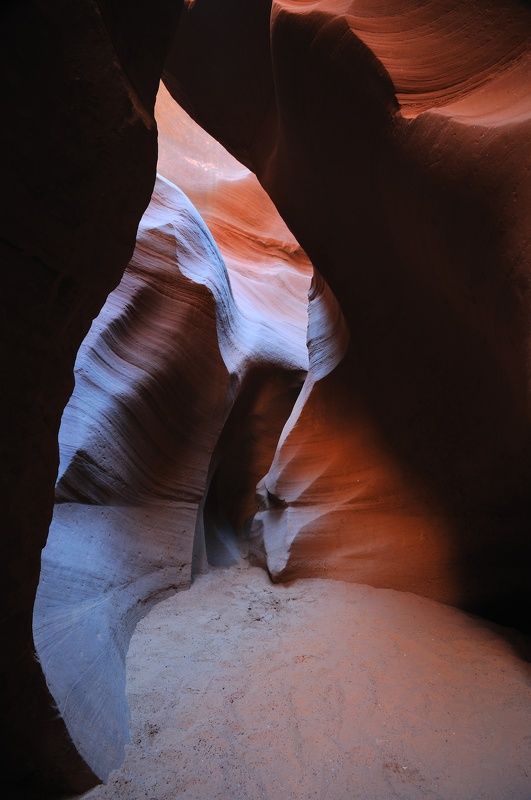Antelope, Canyon, USA, national park, stone, rock, orange, dark, shade, shape, shadow, travel Shapes of Antelope canyon 2photo preview