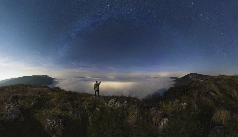 #night #skalsko #nightscapes #milkyway #fog #stars  Skalsko under fogphoto preview