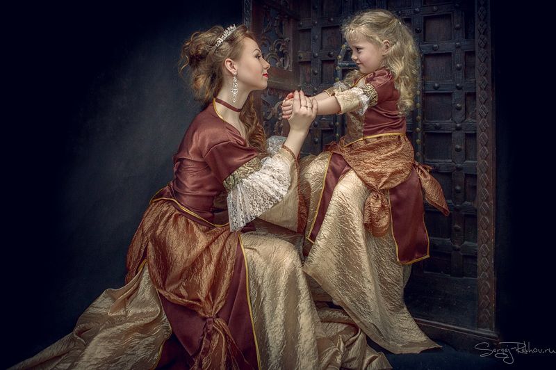 студия цитадель, замок, трон, девочка, мама, рехов, сергейрехов, rekhov, sergejrekhov В старом замкеphoto preview