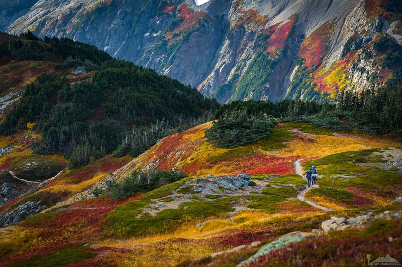 горы, небо, краски, оранжевый, красный, красиво Великие краски горphoto preview