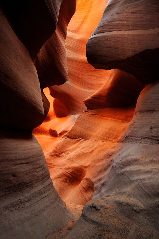 Antelope, Canyon, USA, national park, stone, rock, orange, dark, shade, shape, shadow, travel Shapes of Antelope canyon 3photo preview