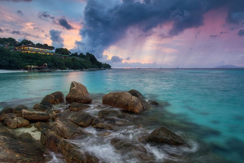 толмачев дмитрий, закат, море, национальный парк туратао, ко липе, тайланд, камни, отлив, отпуск, лето Дождь надвигается...photo preview