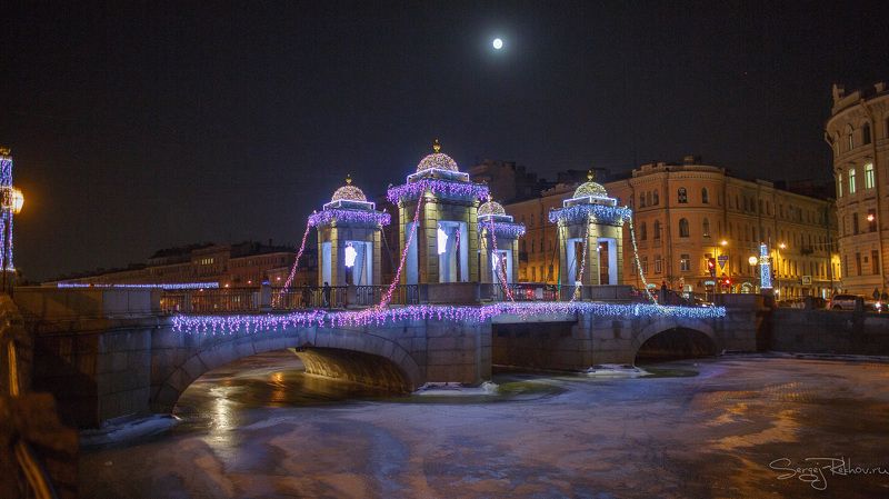 питер, санкт-петербург, ночь, зима, мороз, рехов, сергейрехов Предновогодний Питерphoto preview