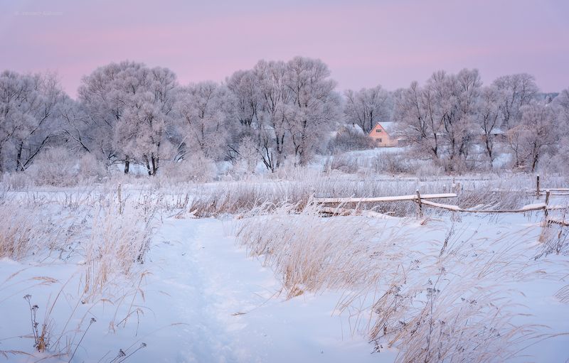 пейзаж, рассвет, угра Деревенское утро...photo preview