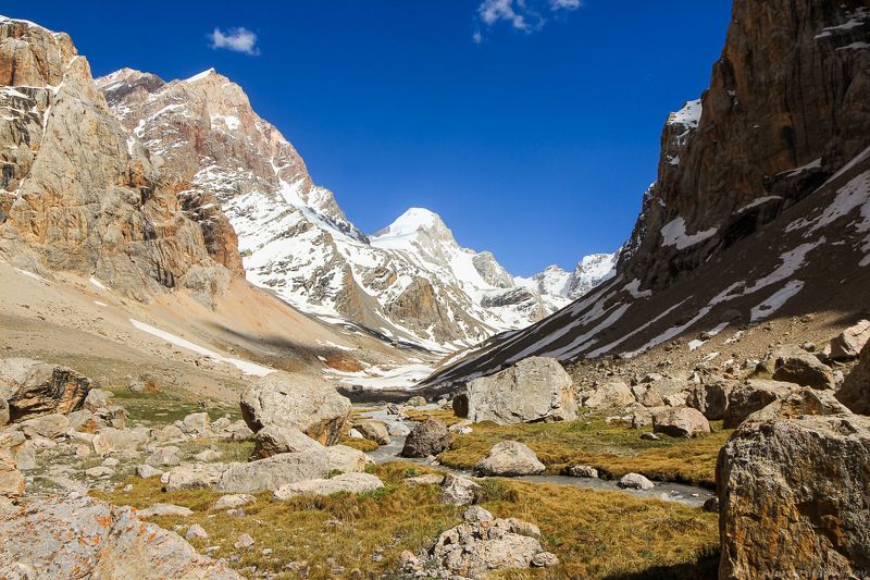 горы, скалы, Таджикистан, фаны, перевал, горное, памир, замок, энергия, чимтарга, mountains,Tajikistan Энергия и долина Правого Зиндонаphoto preview