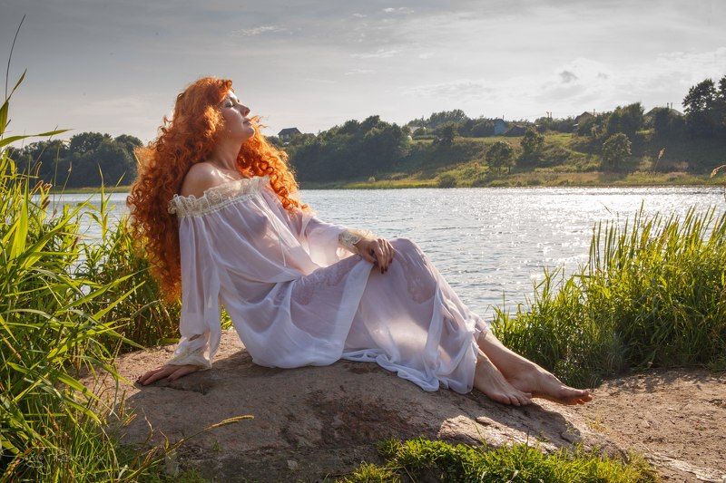 девушка, озеро, лето, солнечно, рехов, сергейрехов, rekhov, sergejrekhov Еленаphoto preview