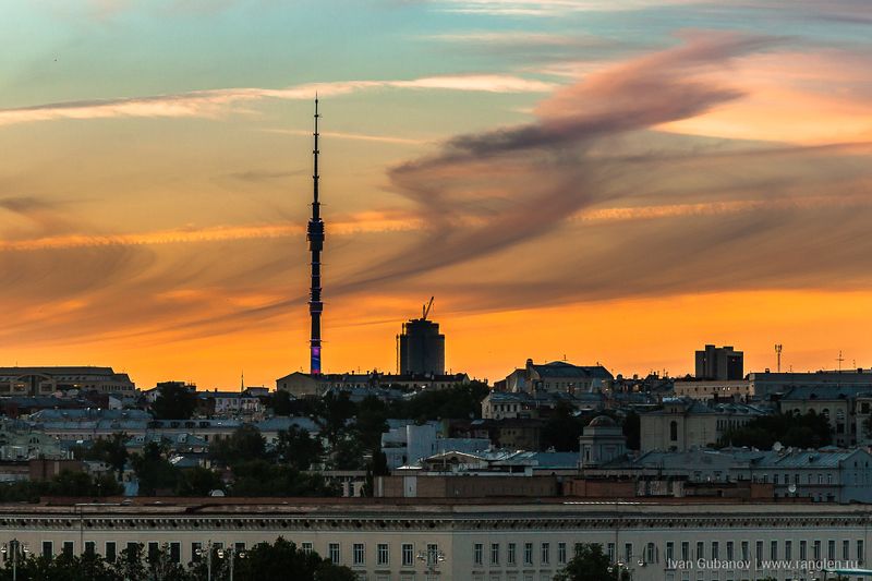 москва, закат, небо, кремль, крыши, городской, город, урбанизм, столица, прекрасный, вечер, лето, 2017 Закат в Москвеphoto preview