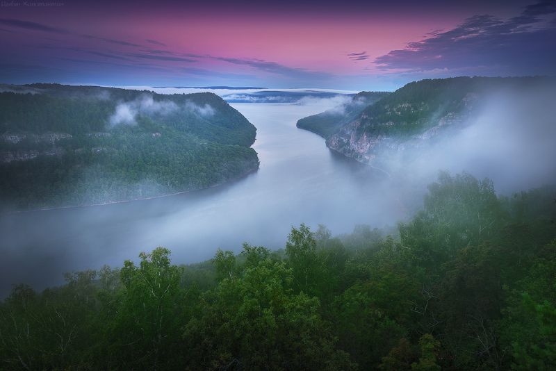 башкирия, башкортостан, нугуш, южный урал, россия, утро, туман, bashkortostan, russia, river, ural Национальный парк «Башкирия». Река Нугуш.photo preview