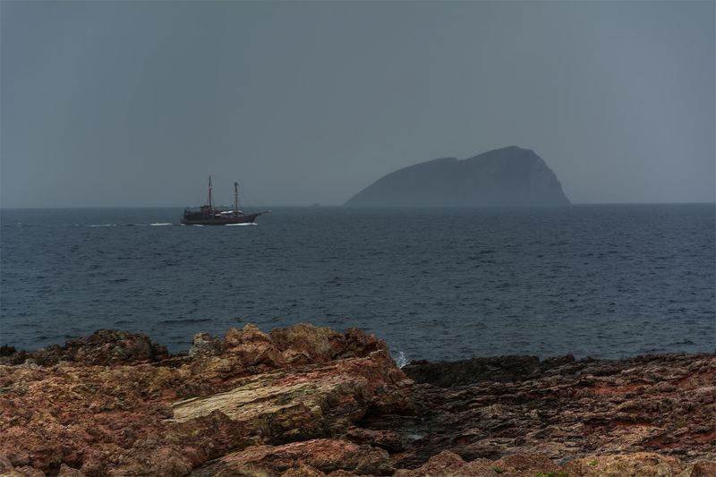 море, остров, корабль, Пиратыphoto preview