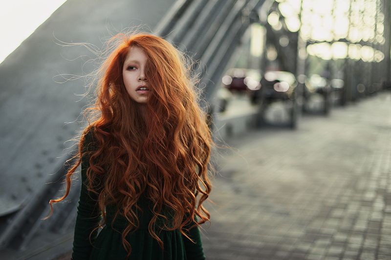 carolinemadison, portrait, beauty, redhair, redhead, portraiture, curlyhair,  lips, emotion, longhair Nowherephoto preview