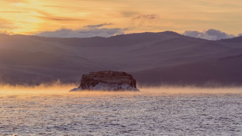 байкал, лед, рассвет, снег, вода, природа Сказочный рассветphoto preview