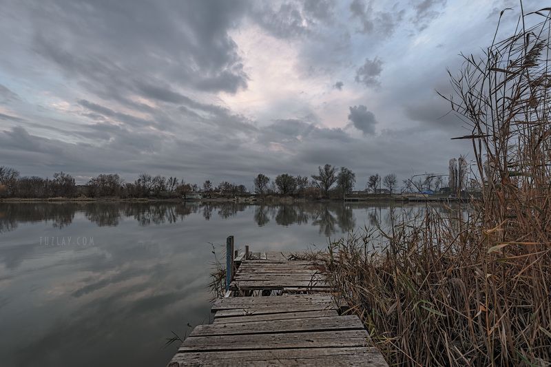 кубань, ноябрь, кубанские вечера, таманский полуостров, темрюк, затишье Про ноябрьский вечер на реке (2016)photo preview