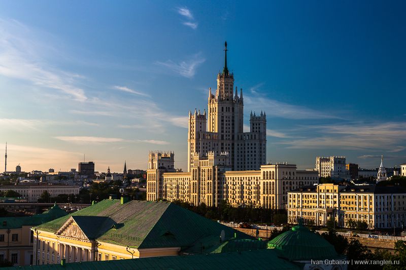 москва, закат, небо, кремль, крыши, городской, город, урбанизм, столица, прекрасный, вечер, лето, 2017 Закат в Москвеphoto preview