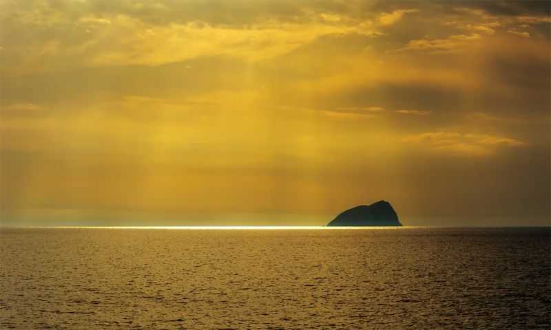 природа, остров, море, свет, закат, Светphoto preview