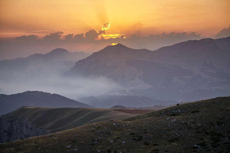 черногория, дурмитор, горы Закат в Дурмитореphoto preview
